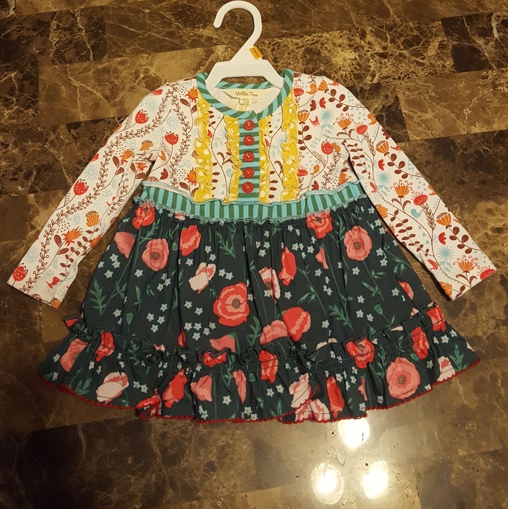 Matilda Jane long ago dress with diaper cover